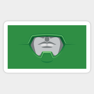 Green Turbo Hero Sticker